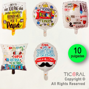 SET DE GLOBOS METALIZADOS DIA DEL PADRE 10
